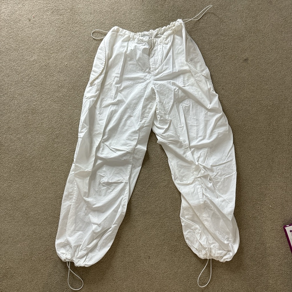 Urban Outfitters Parachute Pants in White